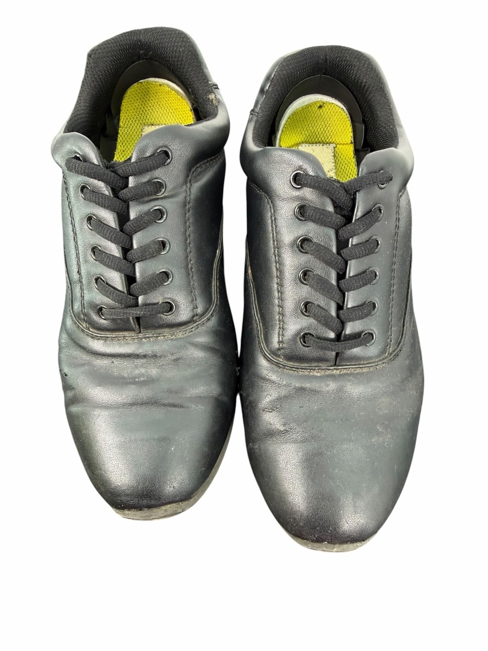 Men's or Women’s Black Leather Marching Band Shoes - Lace-Up Oxford Style